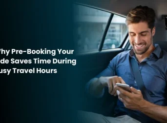 pre booking ride saves time during busy travel hours